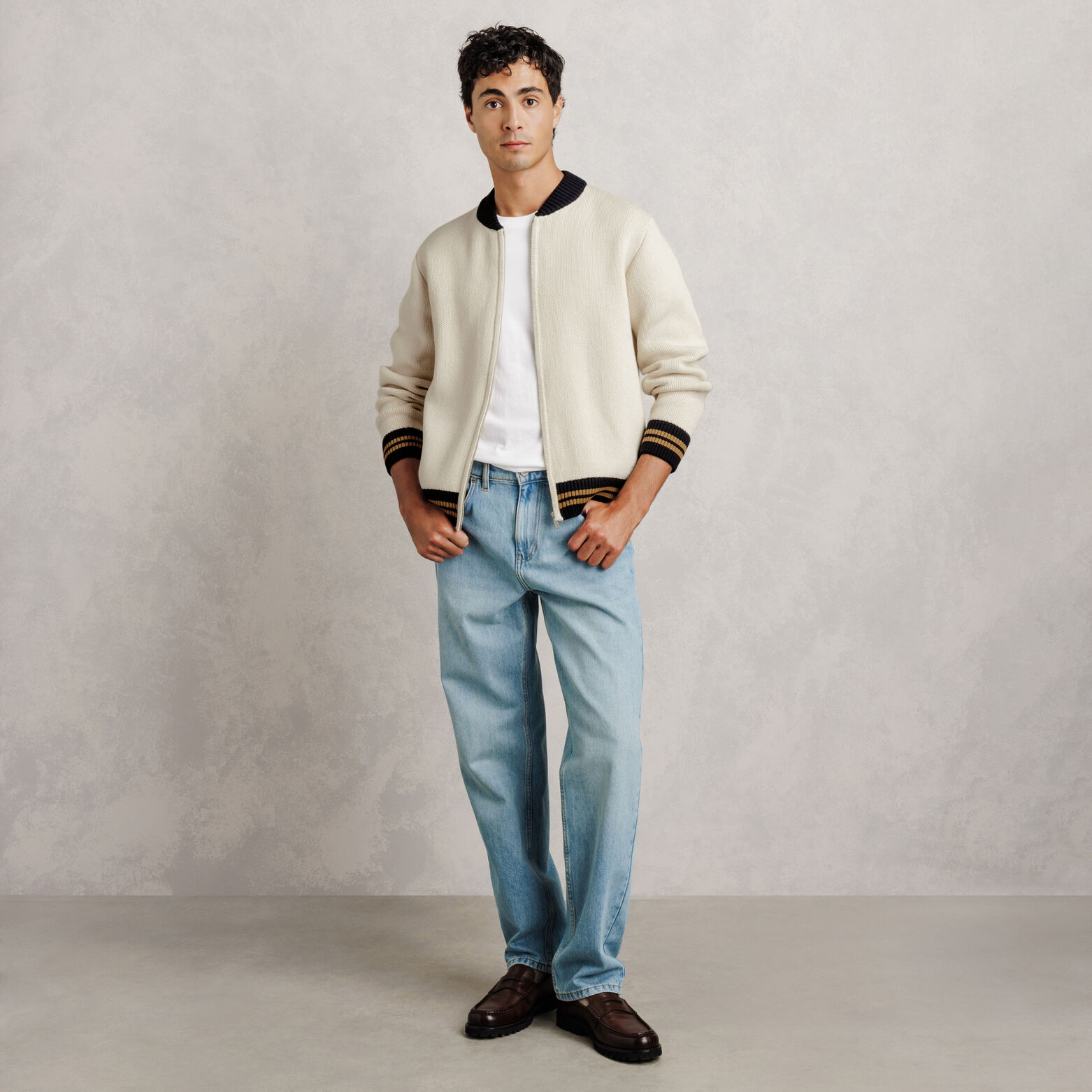 Gilet bomber zipp&eacute;
