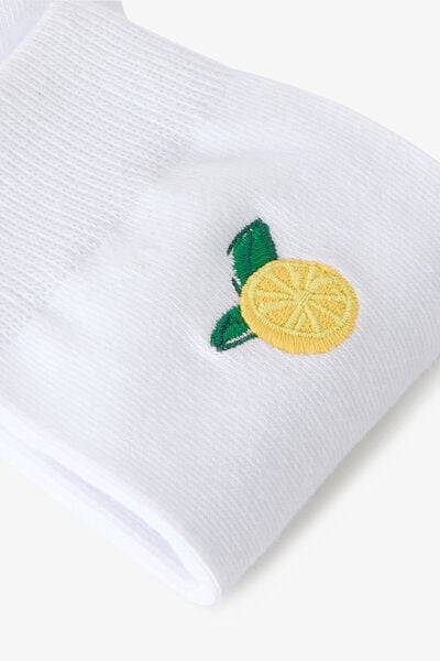 Chaussettes hautes brod&eacute;es