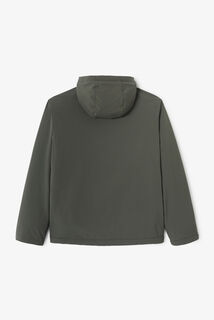 Blouson &agrave; capuche doubl&eacute; en sherpa