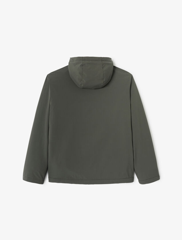 Blouson &agrave; capuche doubl&eacute; en sherpa