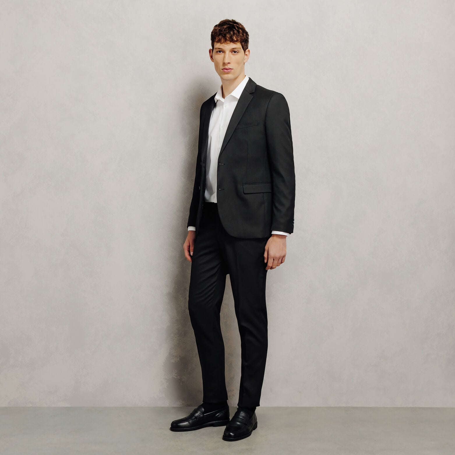 Slim fit kostuumvest  
