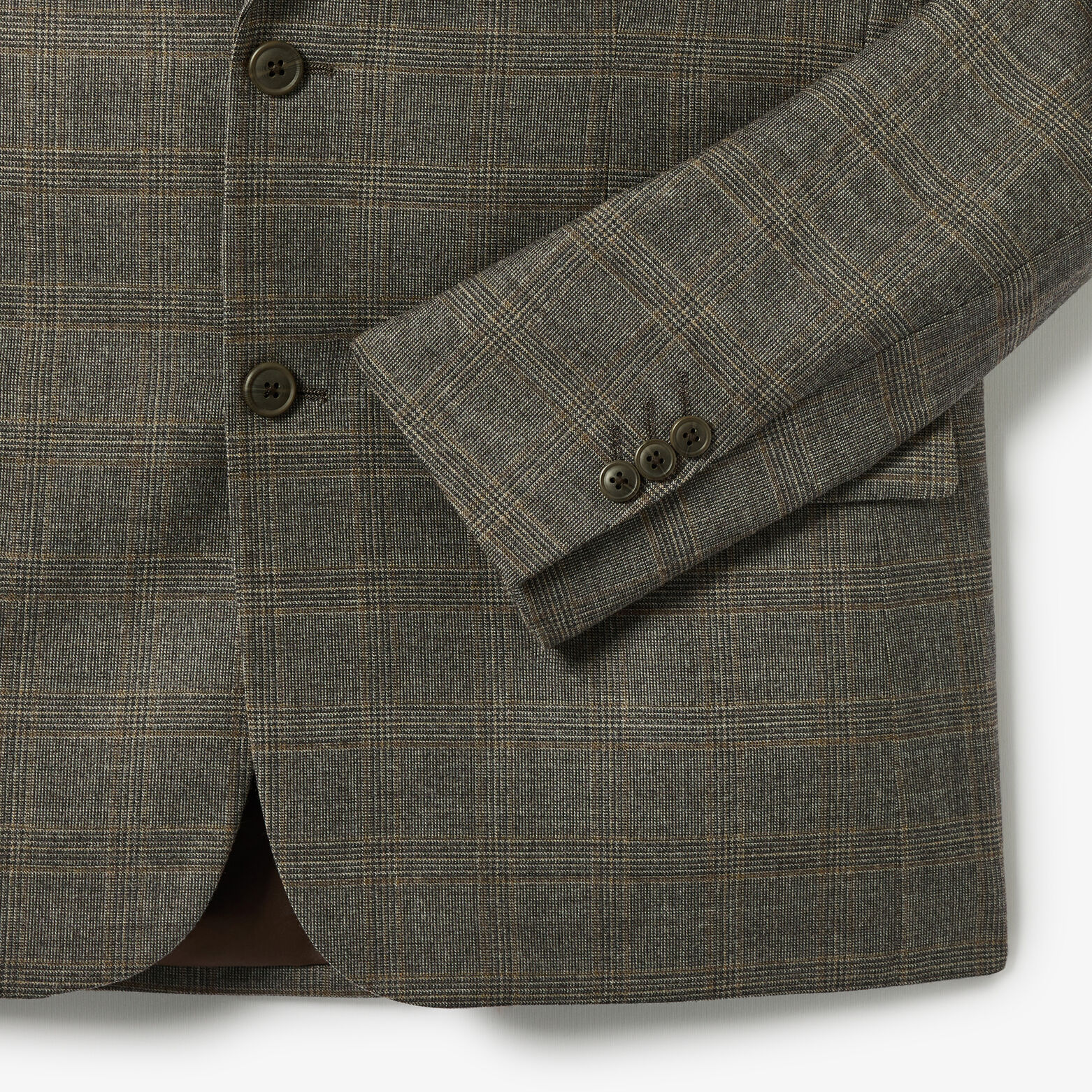 Geruite comfort kostuumvest