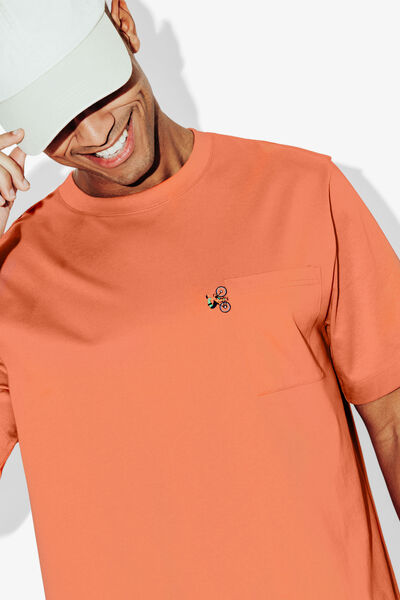 Tee shirt brod&eacute; col rond