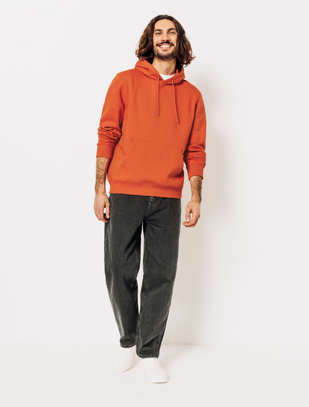 Sweat à capuche uni