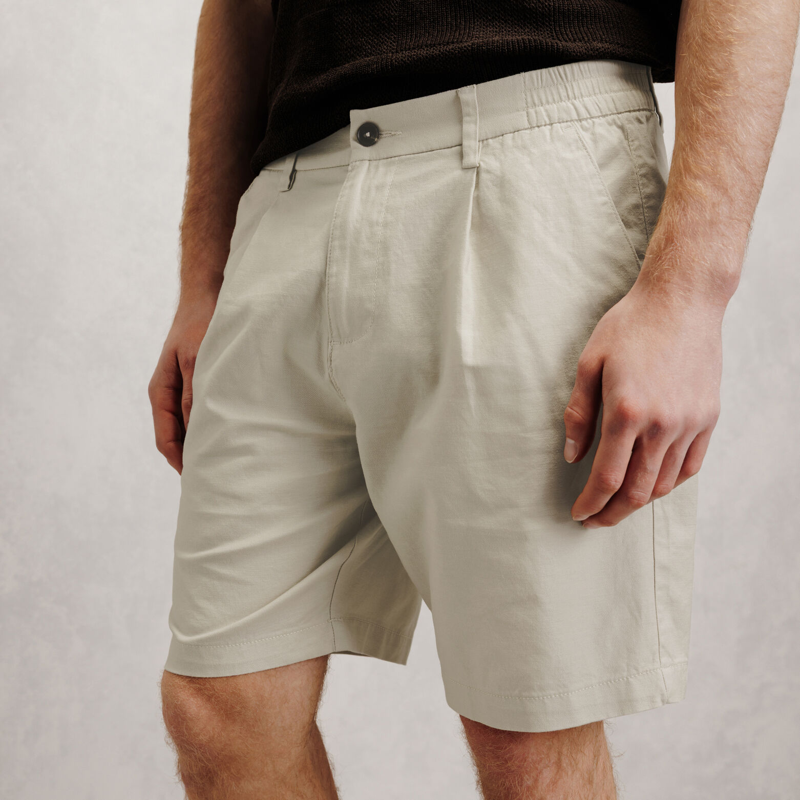 Bermuda en coton lin