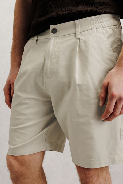 Bermuda en coton lin