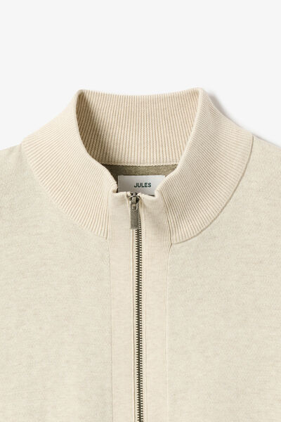 Gilet zipp&eacute; col montant