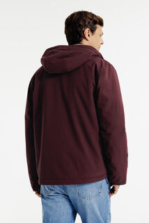 Blouson à capuche doublé en sherpa