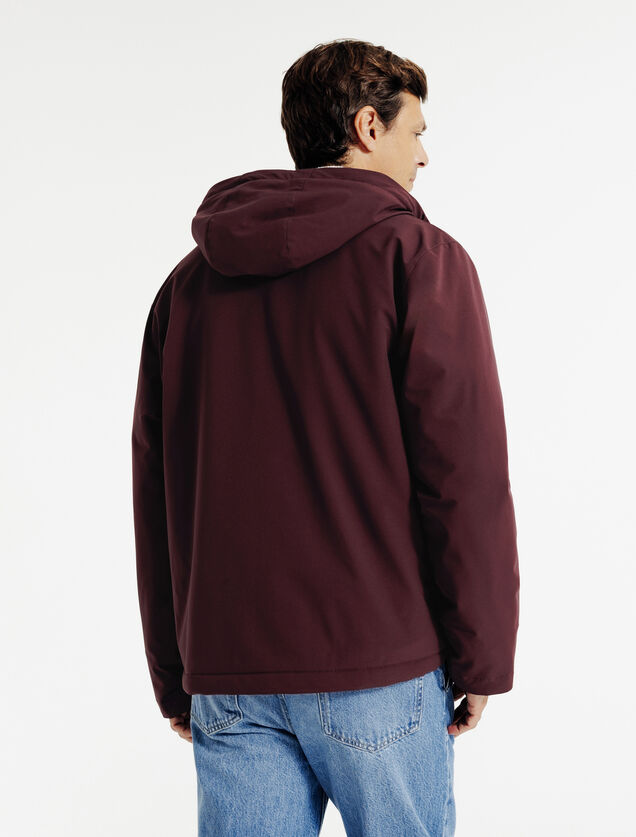 Blouson à capuche doublé en sherpa