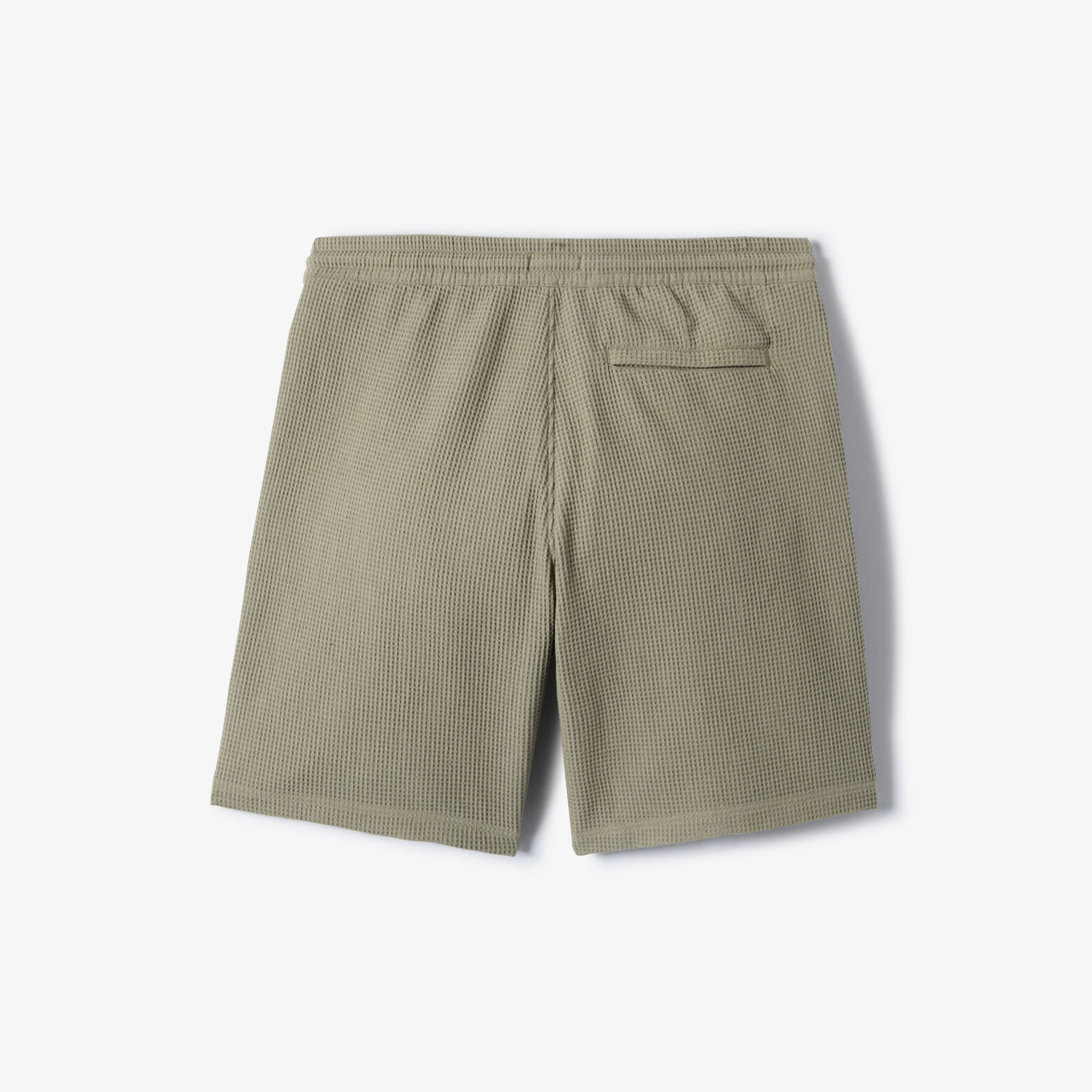 Bermuda in wafelstof met elastische tailleband