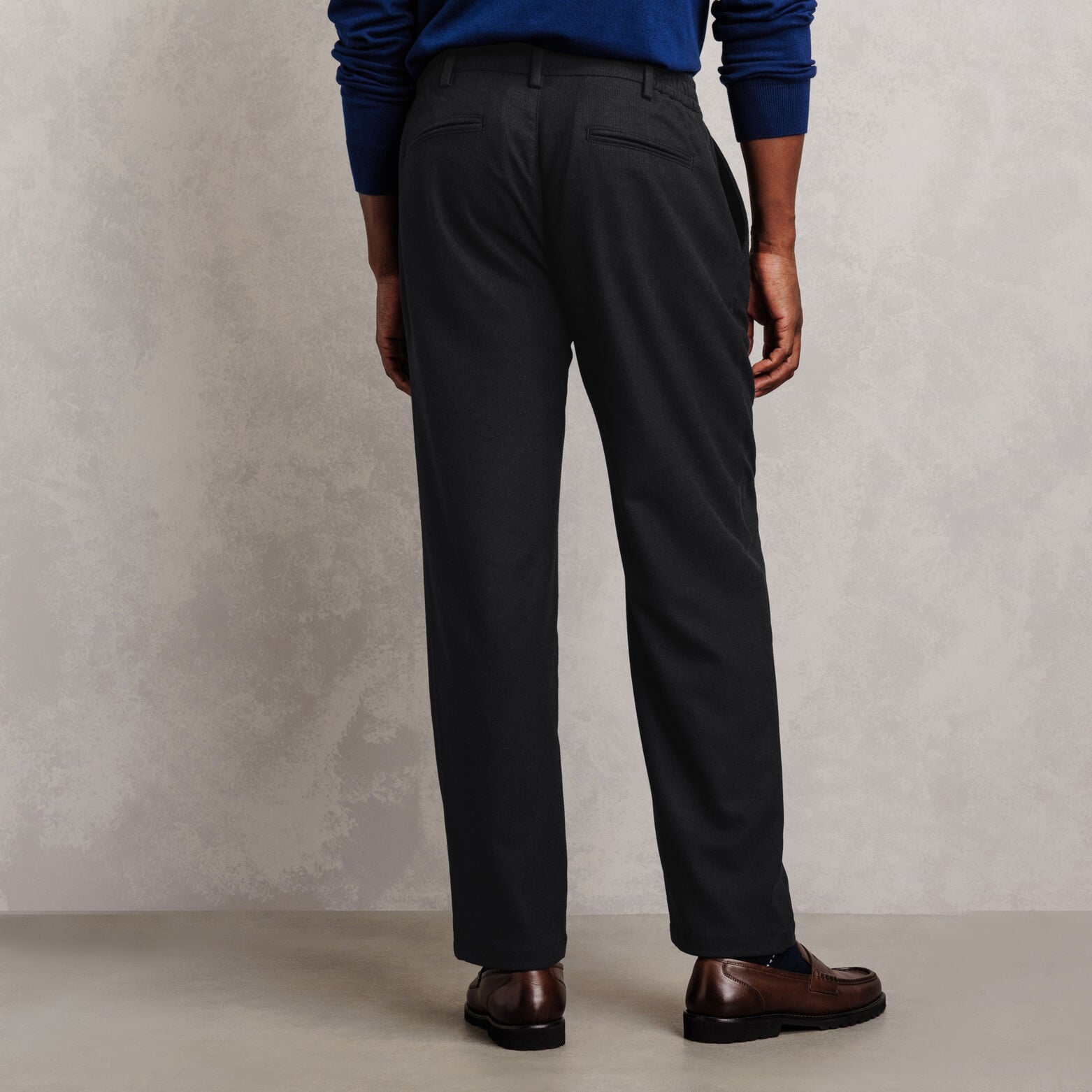 Pantalon straight taille &eacute;lastiqu&eacute;e