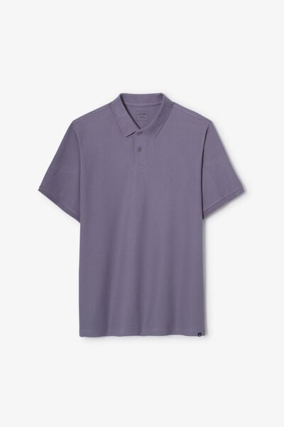 Effen polo in piqu&eacute;katoen met korte mouwen