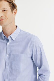 Gestreept hemd in katoen