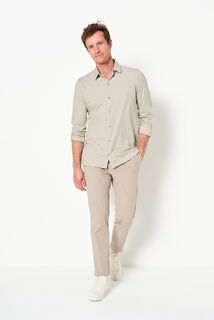 Chemise en maille coton slim