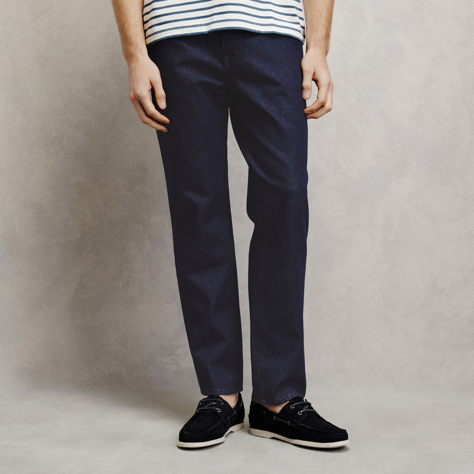 Jean tapered rigide brut Made In France