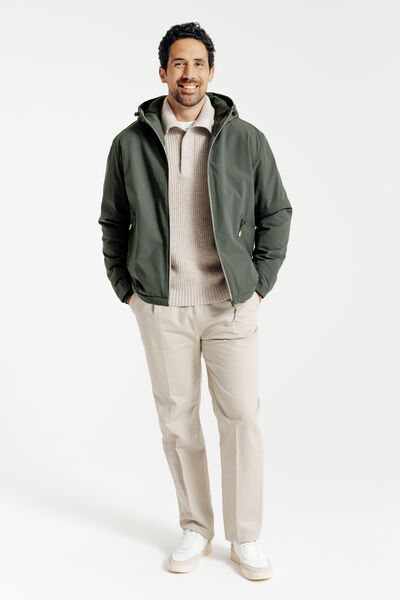 Blouson à capuche doublé en sherpa