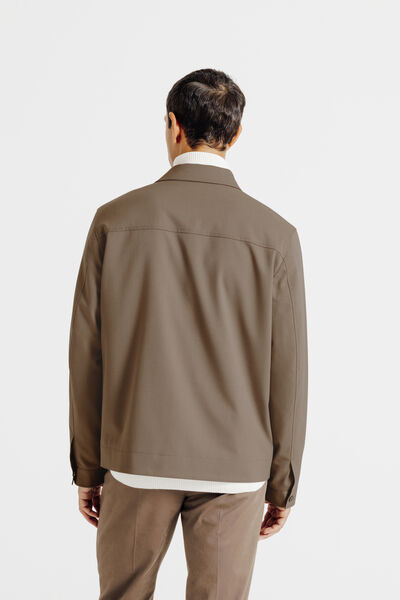 Veste pressionnée col chemise