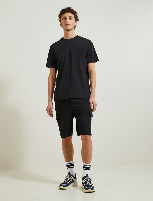 Short en molleton style cargo