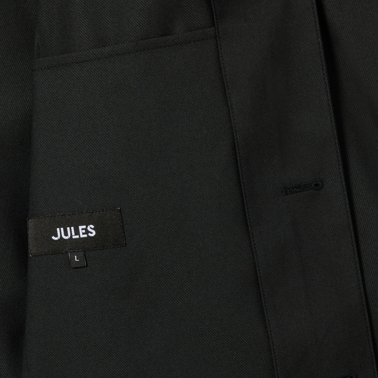 Veste boutonn&eacute;e col requin
