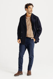 Manteau court boutonnage crois&eacute;