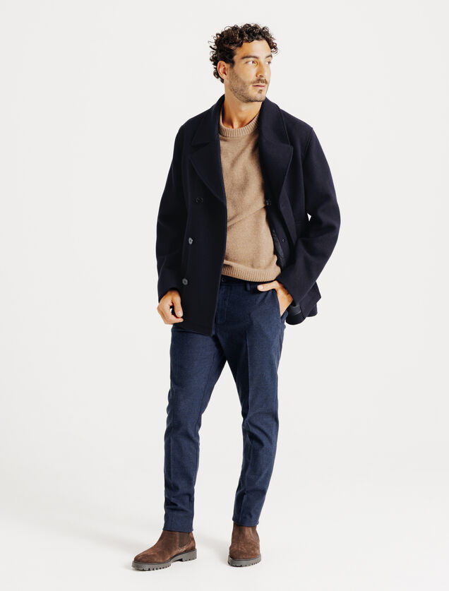 Manteau court boutonnage crois&eacute;