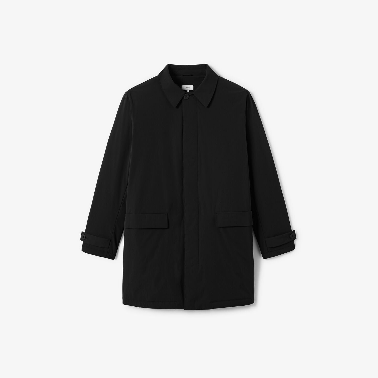 Parka longue col chemise
