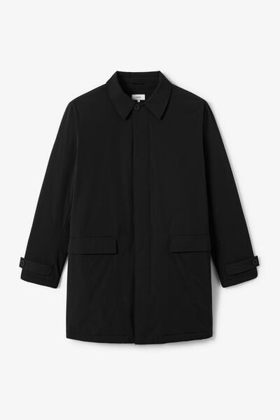 Parka longue col chemise