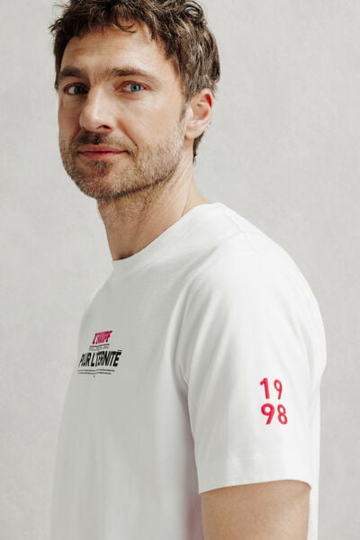Tee shirt imprim&eacute; devant licence L'&Eacute;quipe