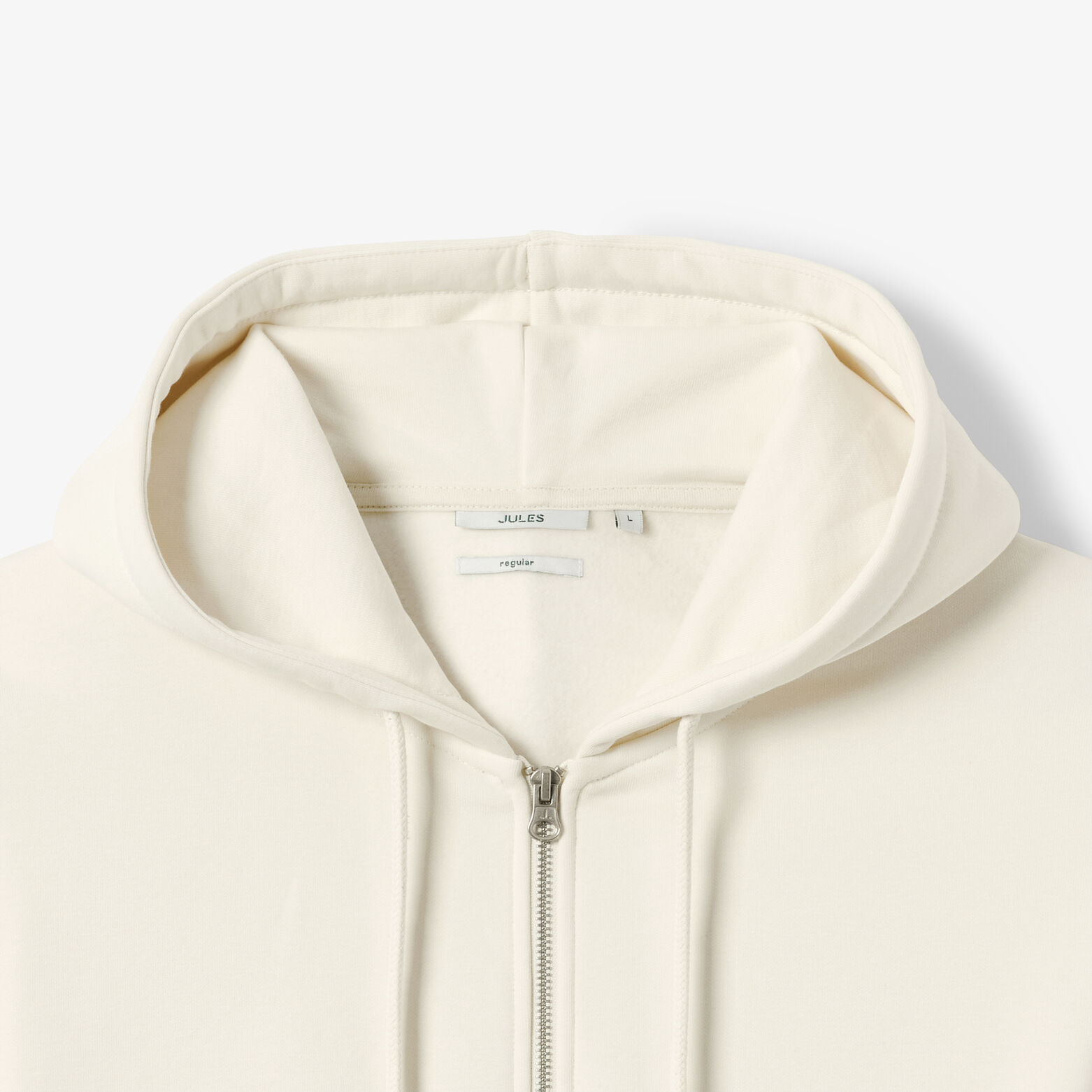 Sweat &agrave; capuche zipp&eacute; molleton uni