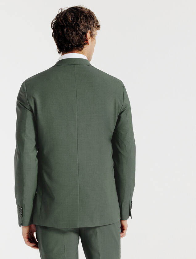 Slim fit kostuumvest in bi-stretchstof