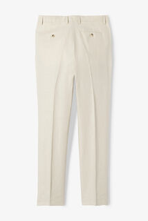 Comfort fit kostuumbroek in linnen