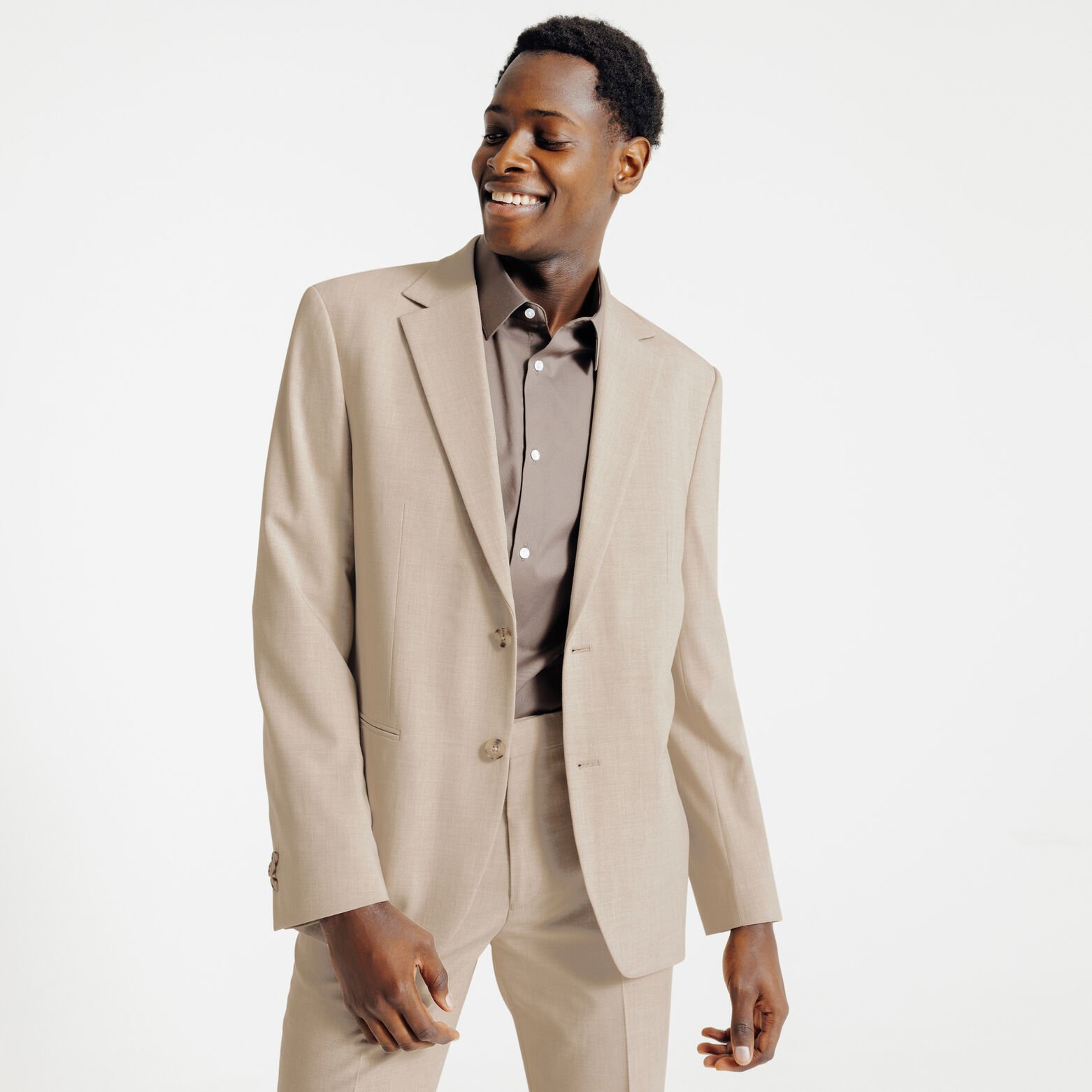 Tweekleurig comfort fit kostuumvest