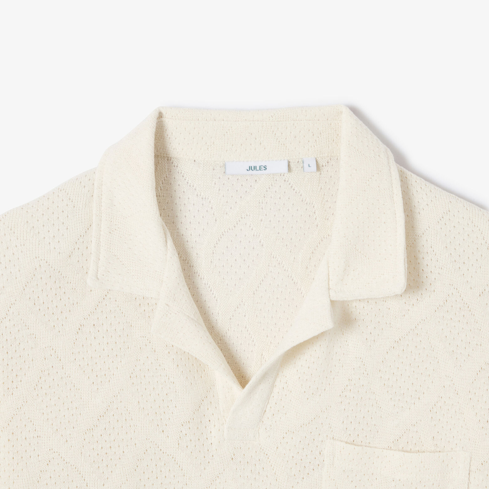 Polo col resort jacquard
