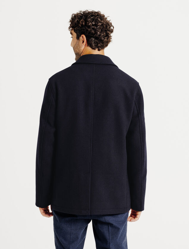 Manteau court boutonnage crois&eacute;