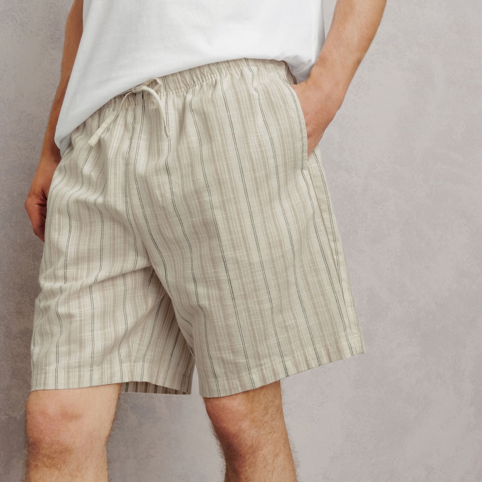 Gestreepte pyjama met short