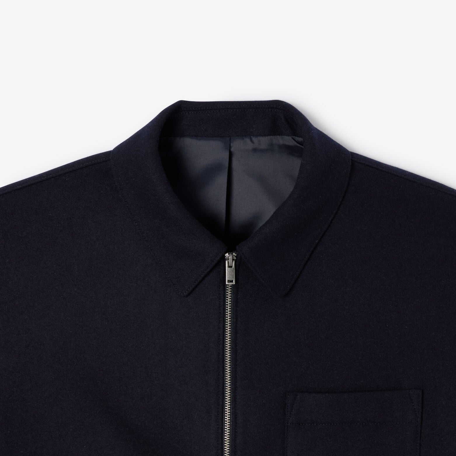 Veste col chemise zipp&eacute;e