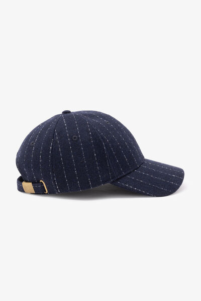 Casquette &agrave; rayures