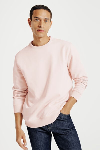Effen sweater met ronde hals