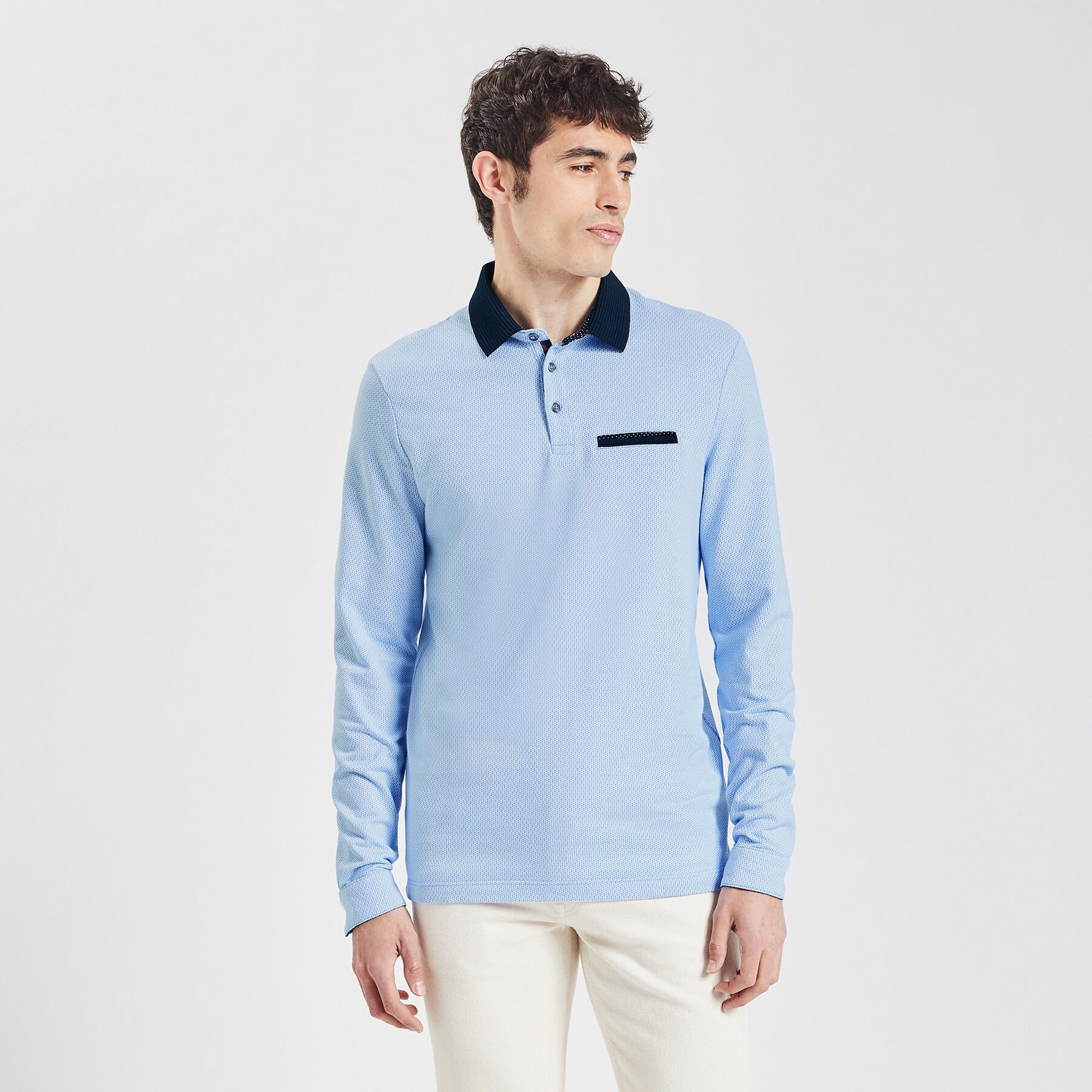 Polo manche sale longue homme jules
