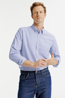 Gestreept hemd in katoen