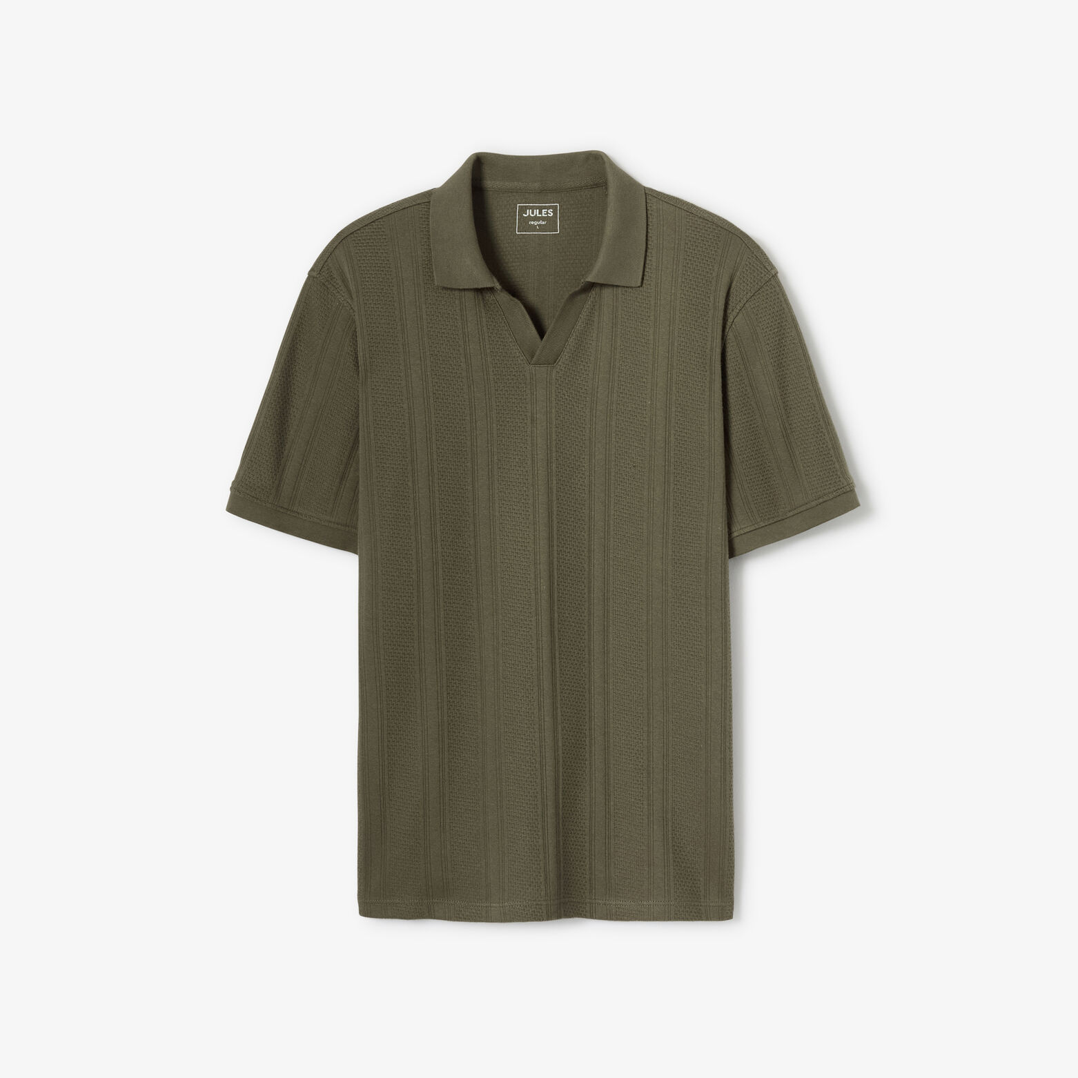 Polo korte mouwen, resort polokraag met lijnen