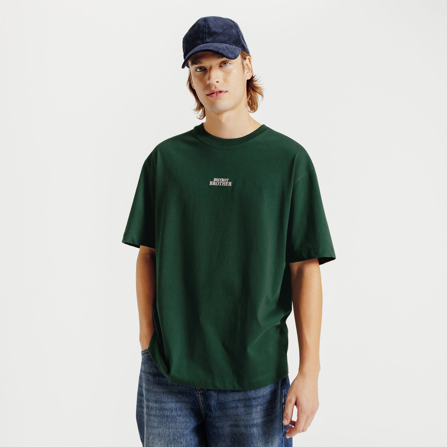 Tee shirt imprim&eacute; "Bistrot Brother" devant et dos