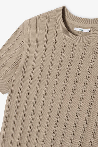 Tee shirt en maille jeux de points