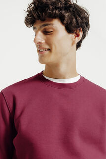 Effen sweater met ronde hals