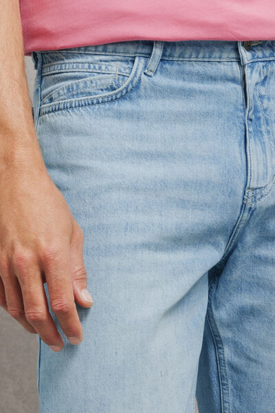 Jean tapered toile l&eacute;g&egrave;re