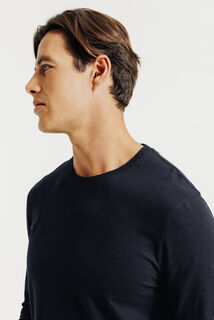 Tee shirt manches longues mati&egrave;re douce