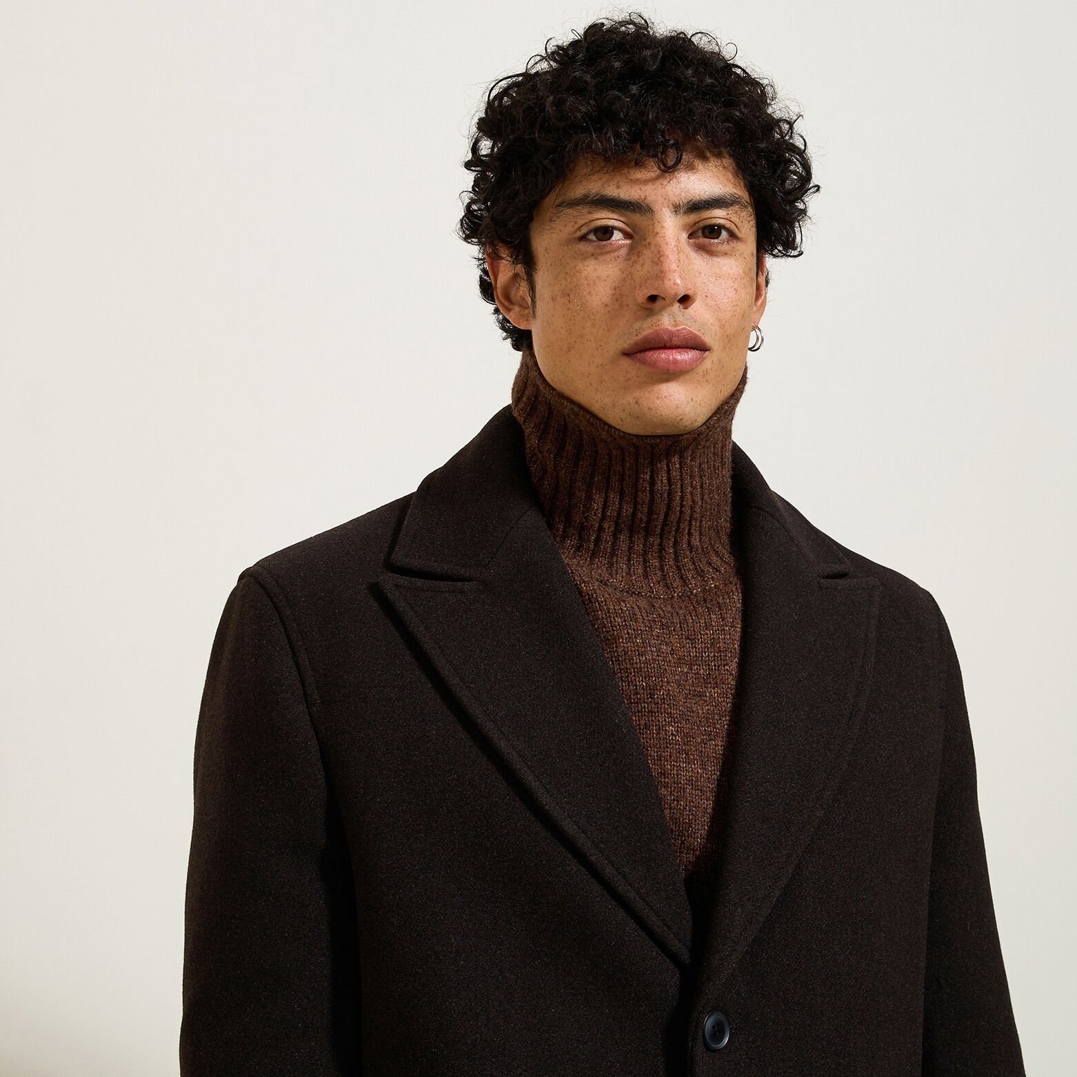 Manteau long hiver en lainage