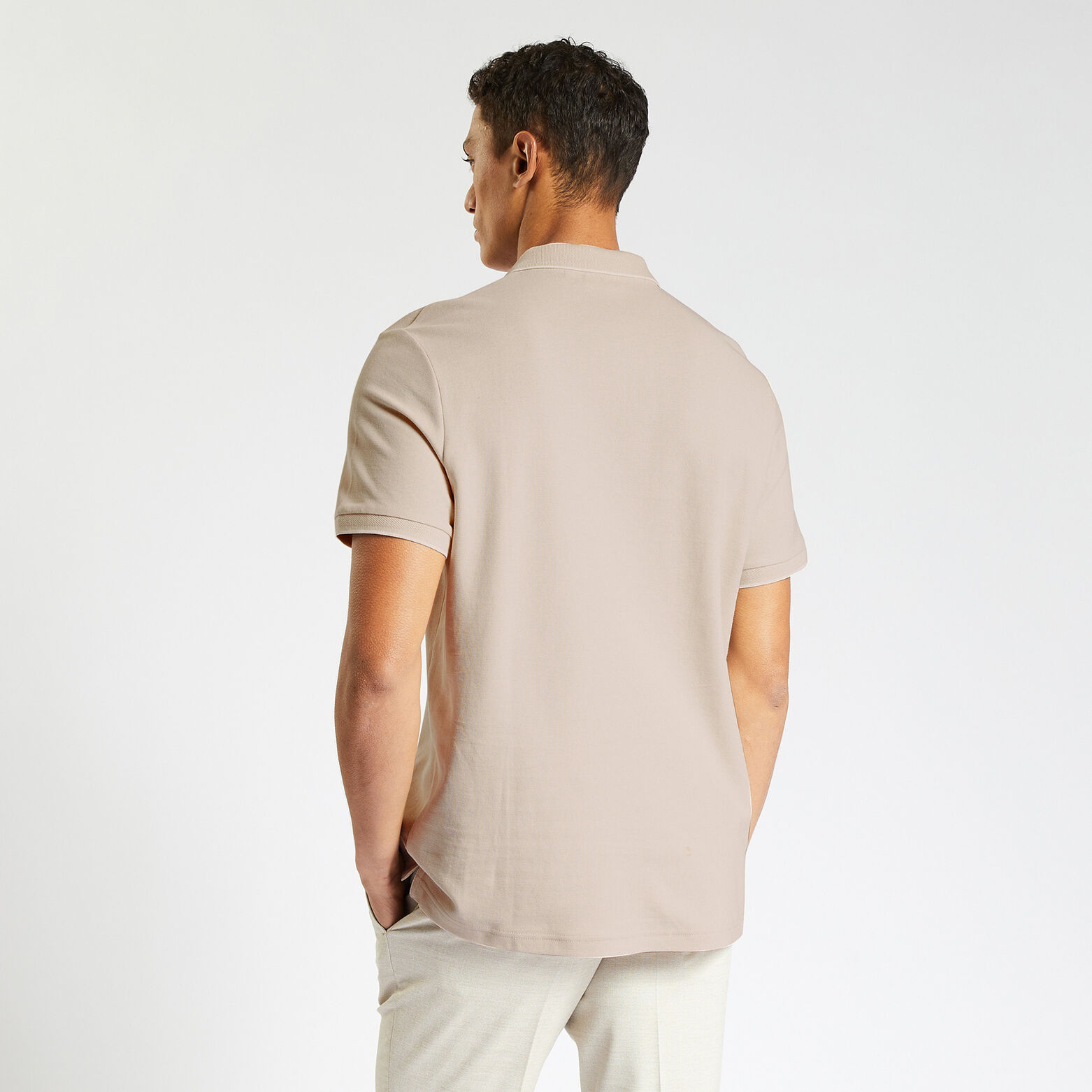 Polo manches courtes uni "le parfait by " Bleu clair