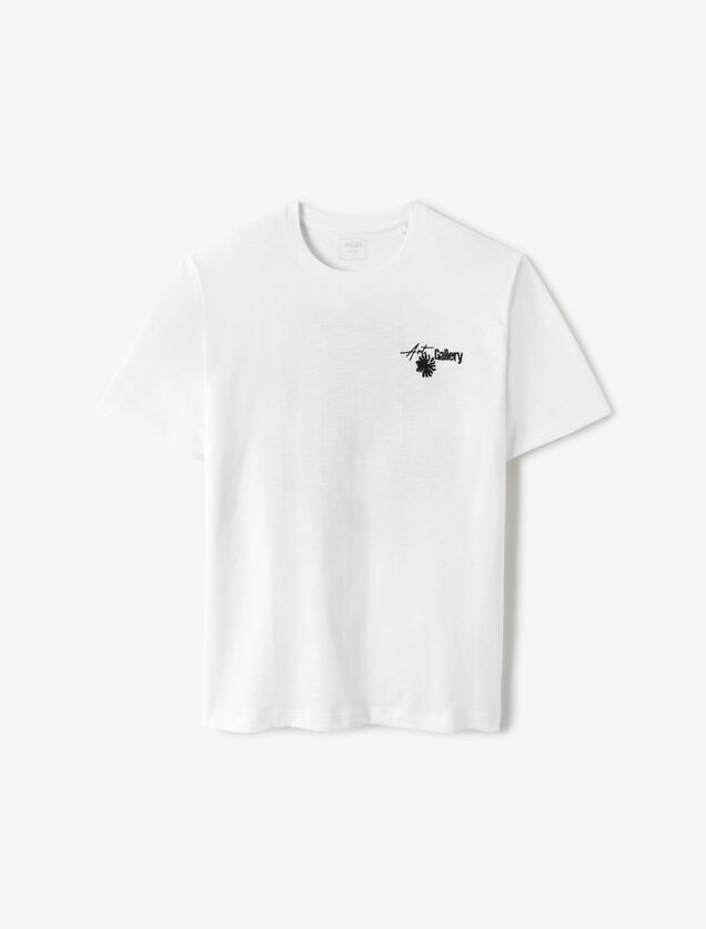 T-shirt met print voor- en achteraan