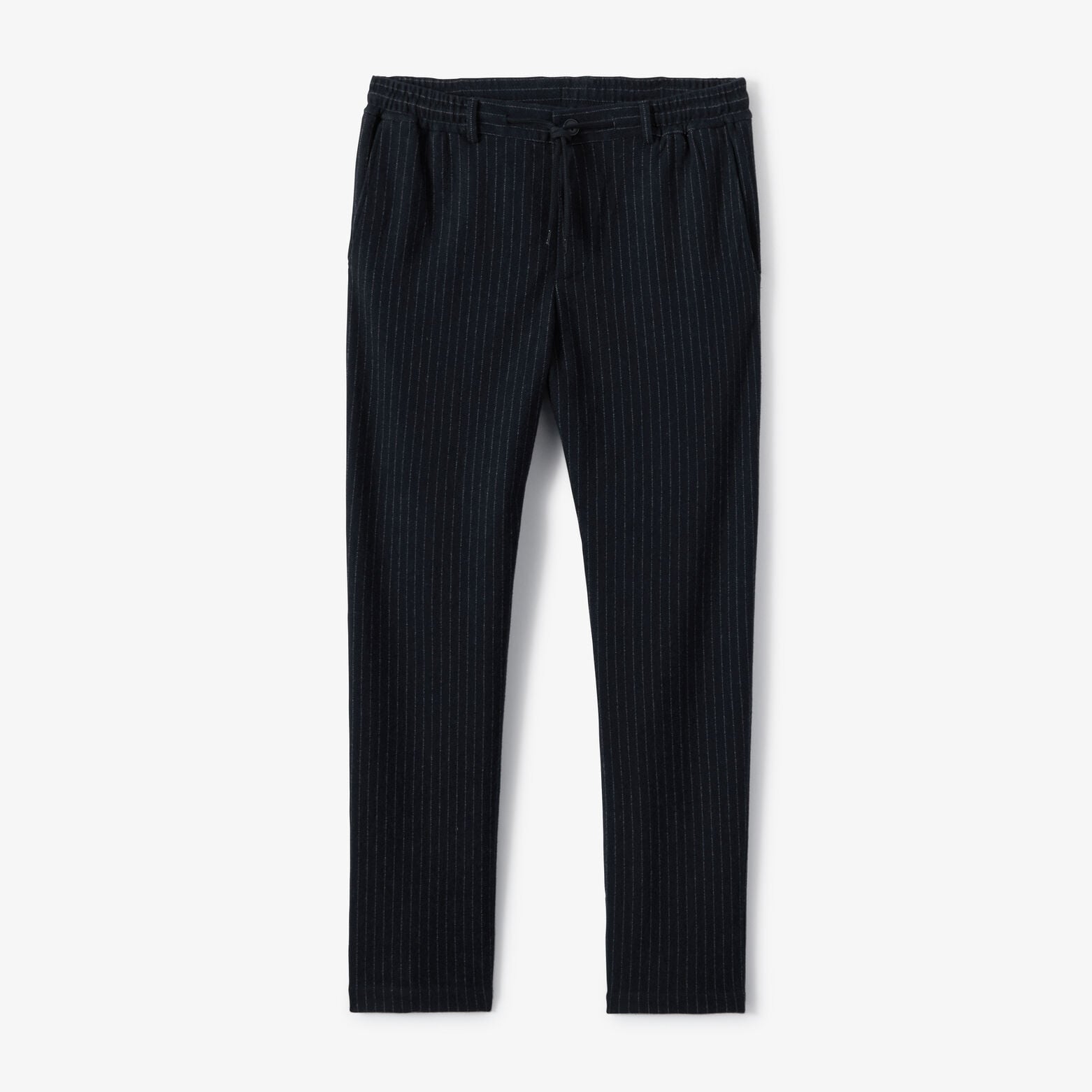 Pantalon tapered taille &eacute;lastiqu&eacute;e ray&eacute;